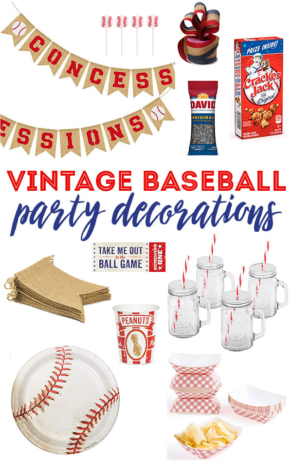 Baseball Party Decorations by Lindi Haws of Love The Day