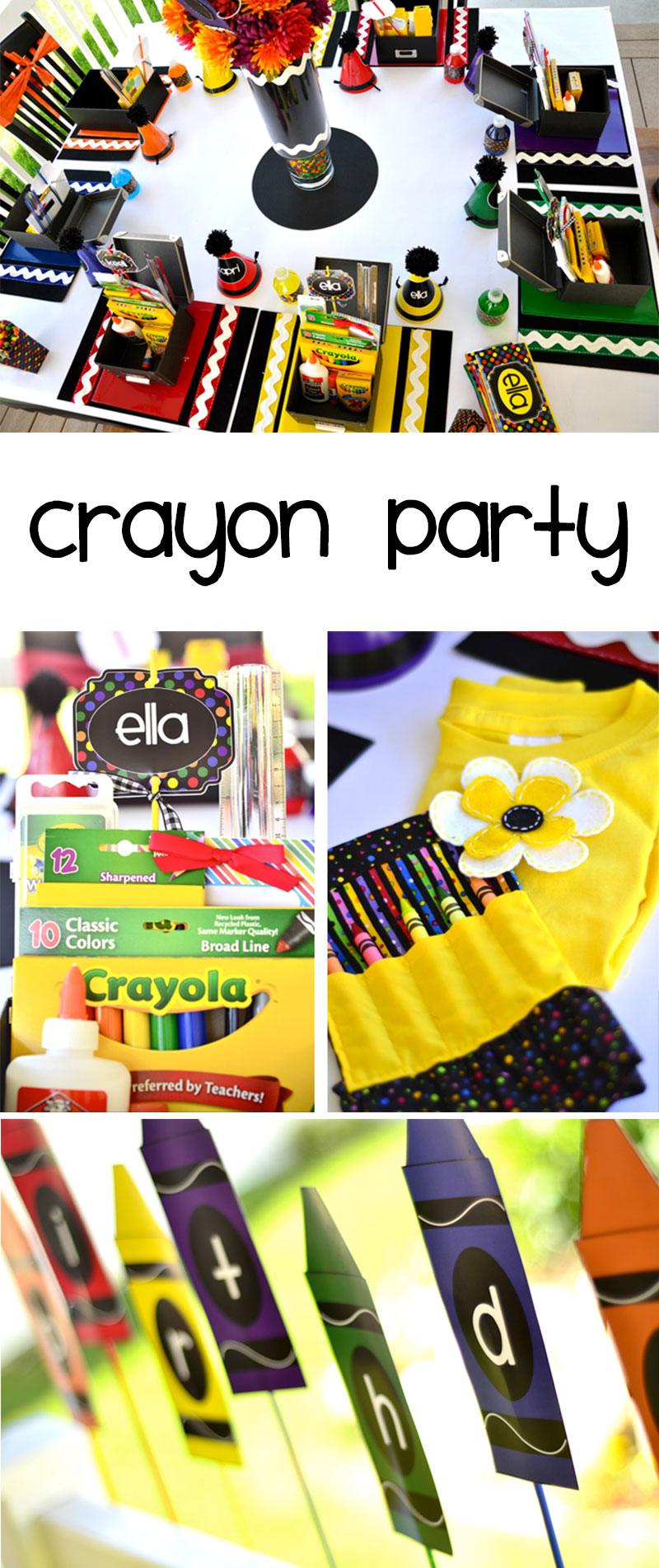 Crayon Birthday Party by Lindi Haws of Love The Day