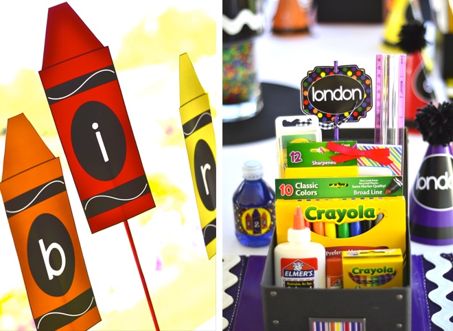 Crayon Birthday Party by Lindi Haws of Love The Day
