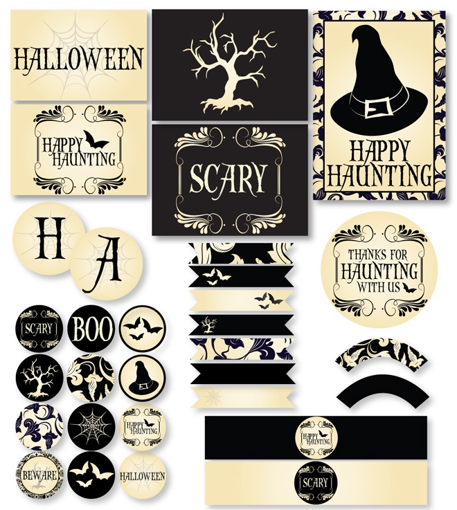 A Haunted Halloween PRINTABLE PARTY  by Love The Day