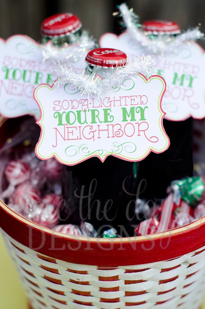 Christmas Neighbor Gifts:: Soda-Lighted You're My Neighbor by Love The Day