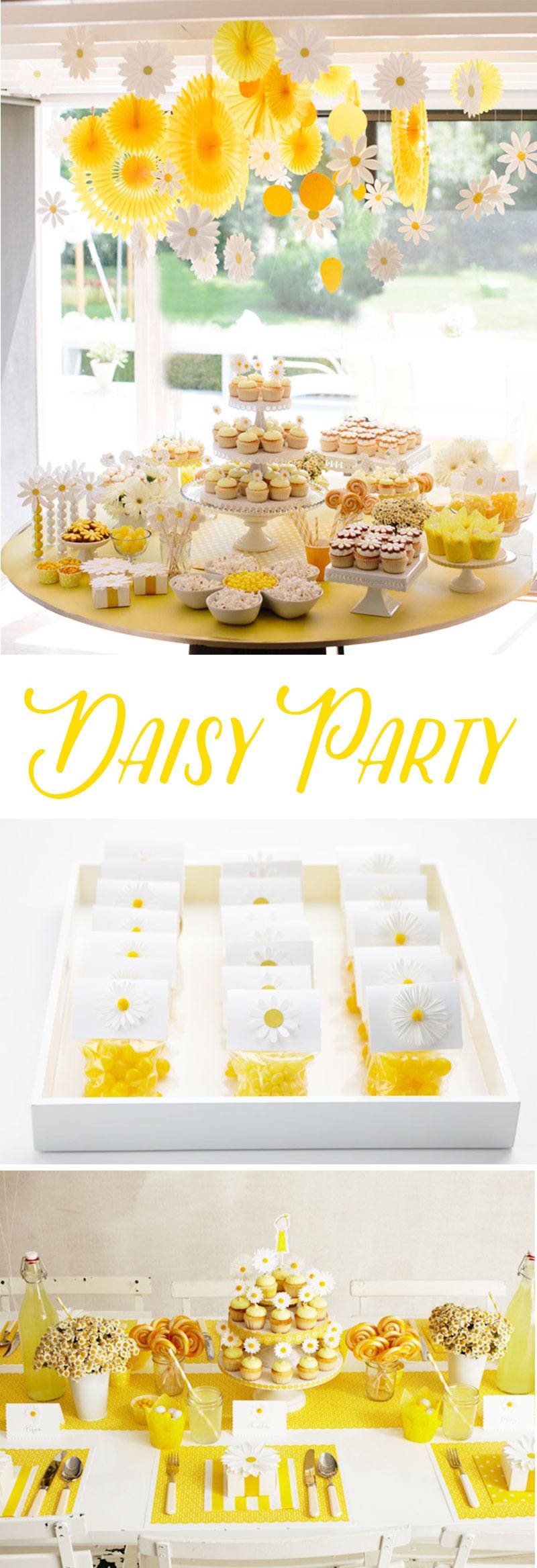 Daisy Party Ideas on Love The Day