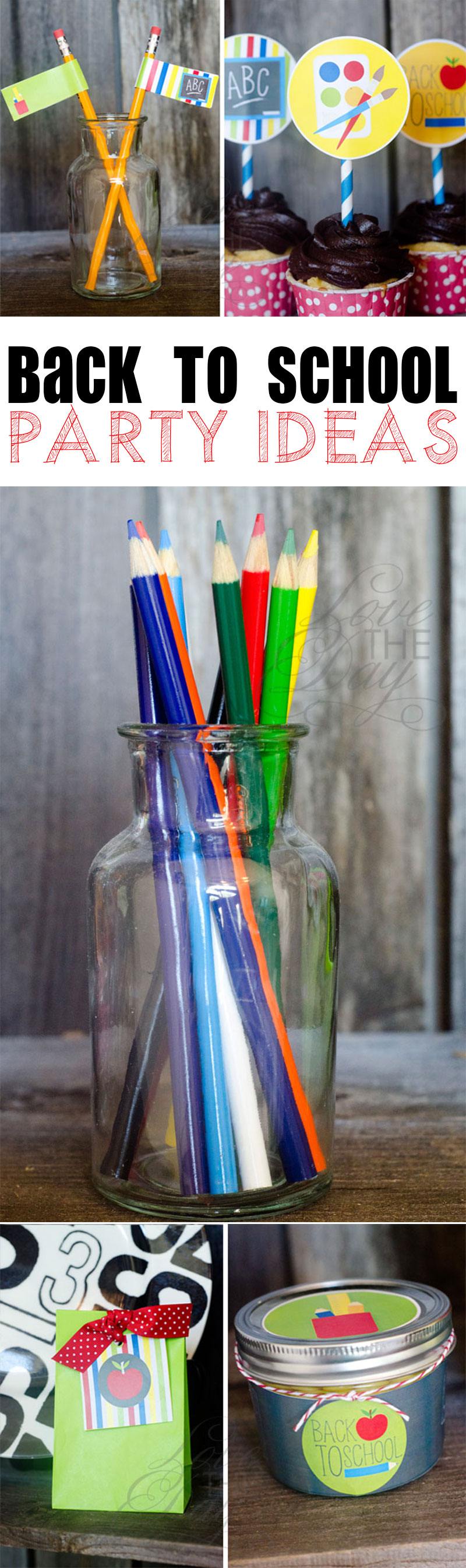 Back To School Party Ideas by Lindi Haws of Love The Day