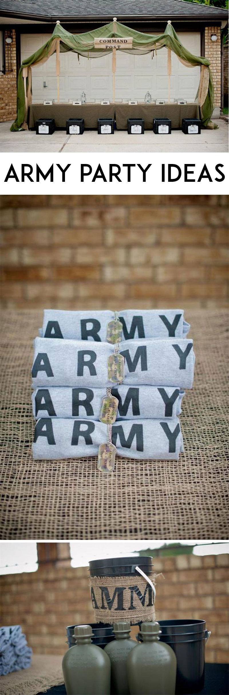 Army Party Ideas on Love The Day