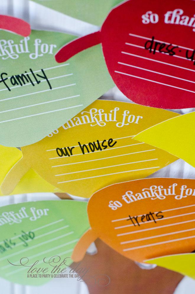 FREE Thanksgiving Thankful Tree Printable by Love The Day