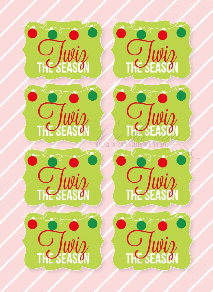 'Twiz The Season' Neighbor Gift Tags by Love The Day