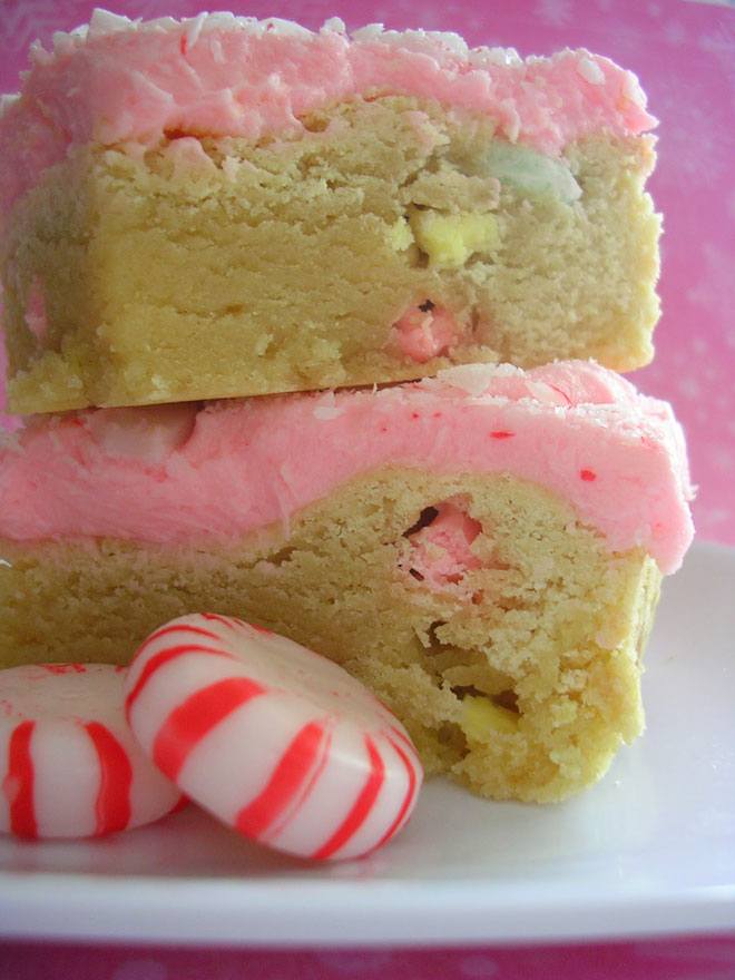 Peppermint Sugar Cookie Bars, a Pinterest Success by Love The Day