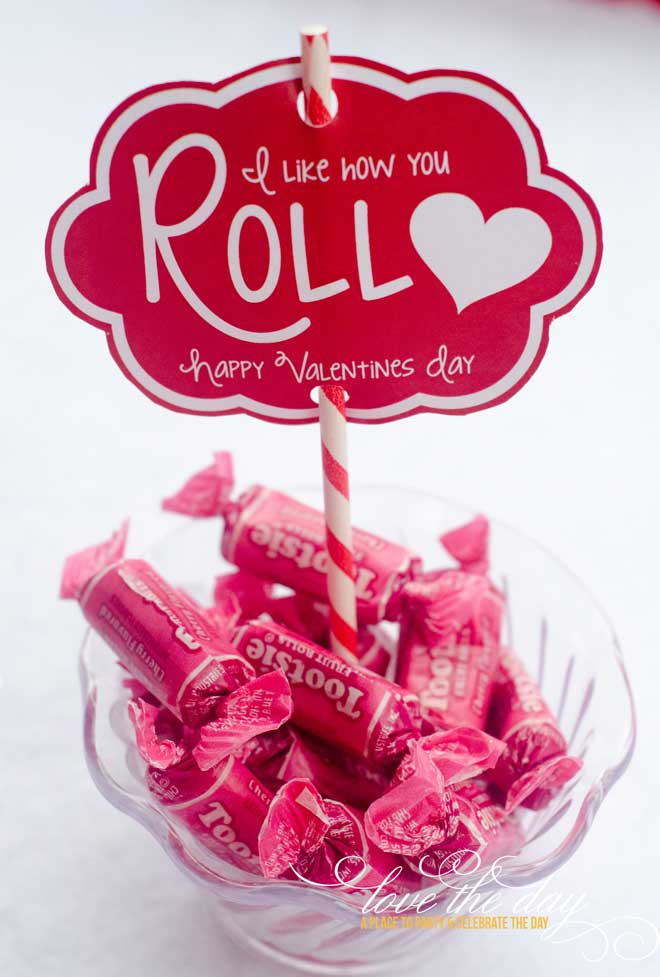 'I Like How You Roll' DIY Valentine Printable & Idea by Love The Day