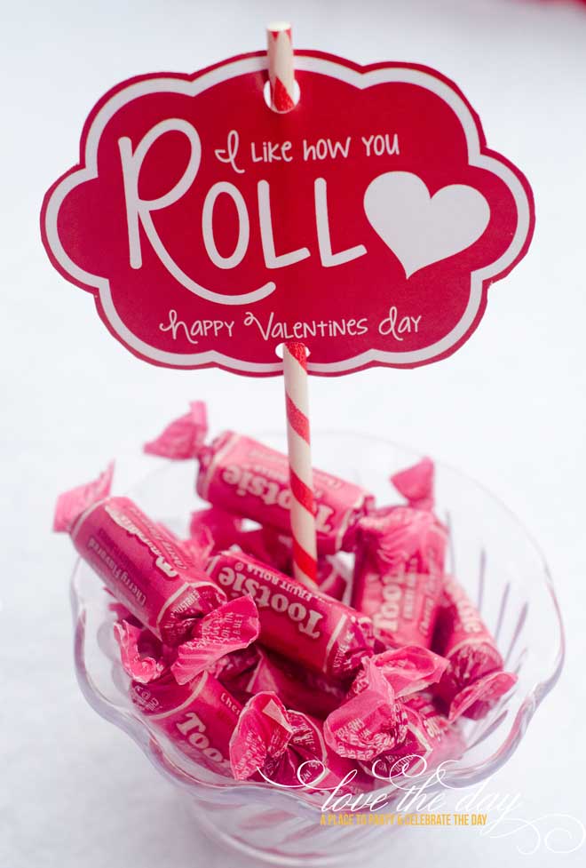  I Like How You Roll DIY Valentine Printable Idea