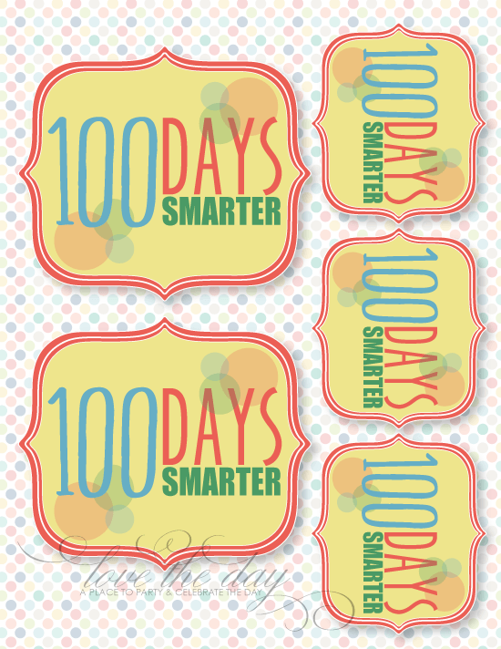 100 Days Of School FREE PRINTABLE by Love The Day