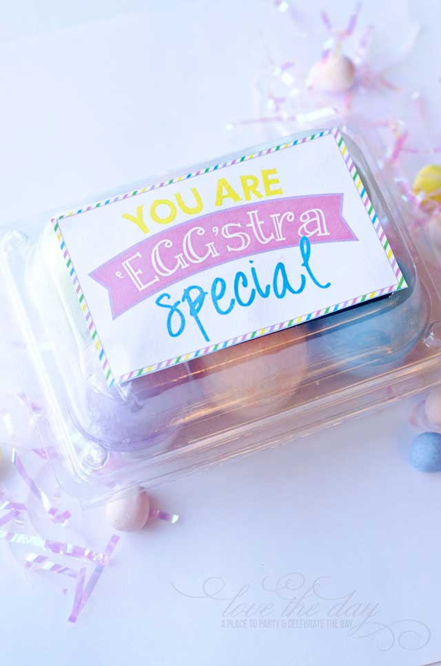 Free printable easter tags:: ‘eggstra special’ printables by love the day