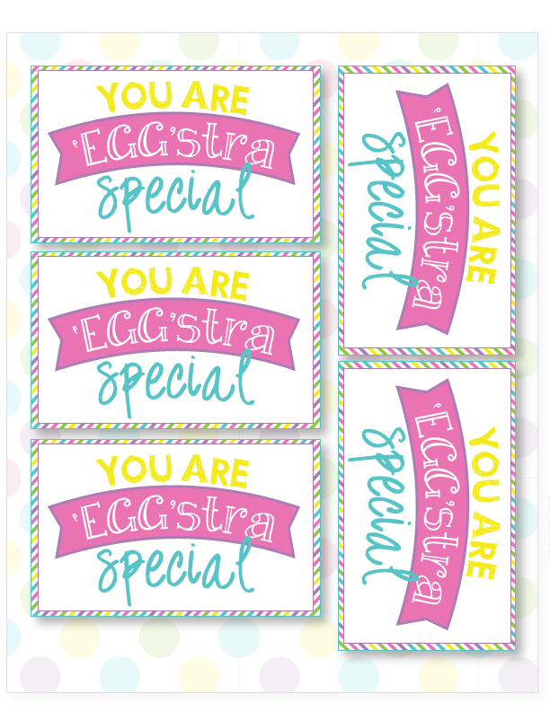 FREE PRINTABLE Easter Tags:: 'EGGstra Special' Printables by Love The Day