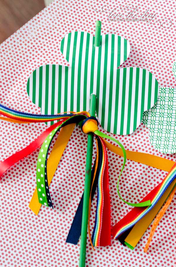 FREE Printable Shamrock Wands from Love The Day