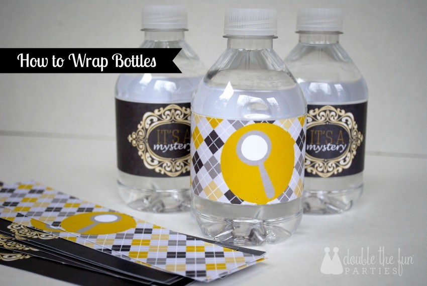 Tutorial on how to make printable DIY Water Bottle Labels