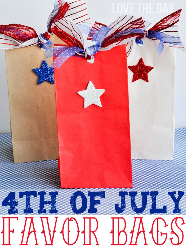 4th of July Favor Bags by Love The Day