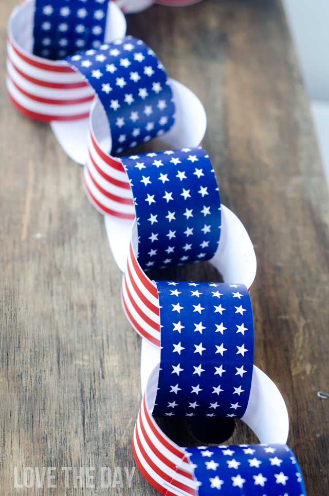 4th of July Paper Chains