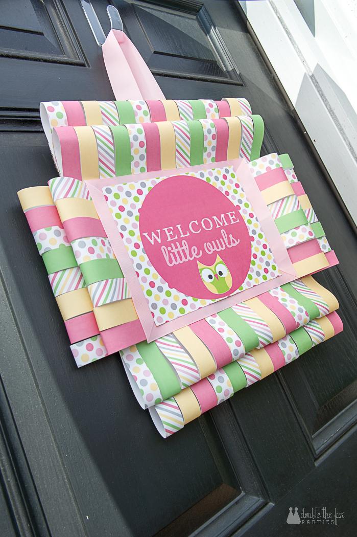 Night Owl Slumber Party Welcome Sign