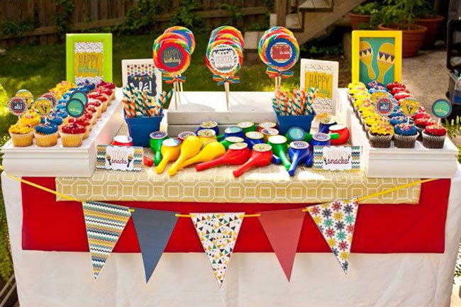 Fiesta Party Dessert Table by Petite Social by Love The Day