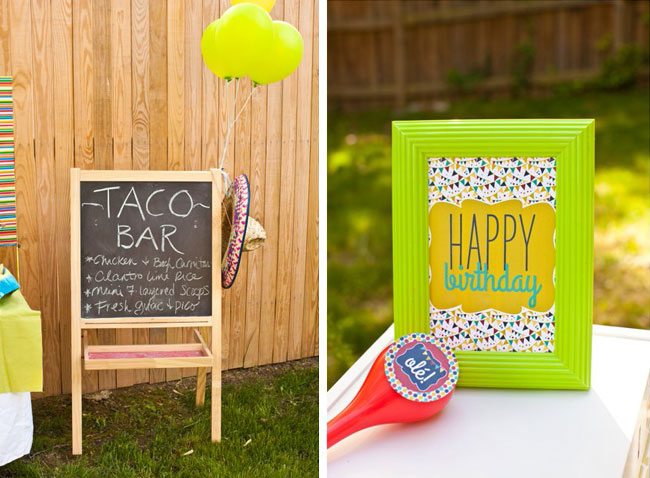 Fiesta Party by Petite Social with Love The Day printables.