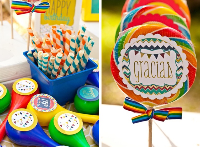 Fiesta Party Favors with printables by Love The Day