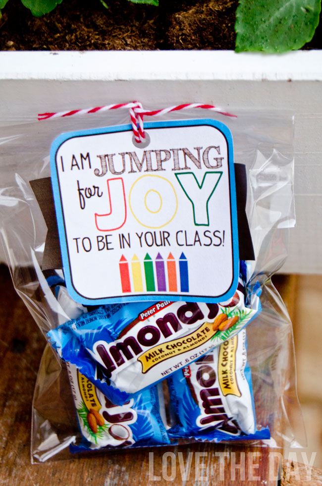 Back to school teacher gift ideas & free download: jumping for joy!