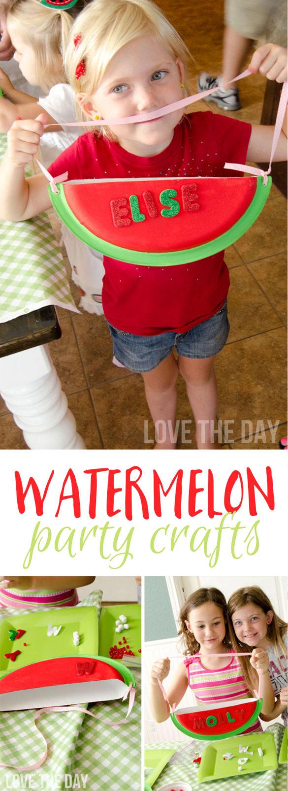 Watermelon Party Activities, Games and Crafts by Love The Day