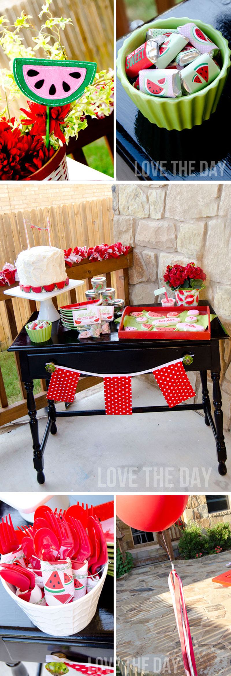 Watermelon Party Ideas by Lindi Haws of Love The Day