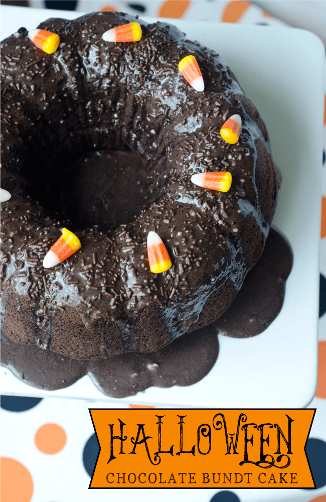 Chocolate Bundt Halloween Cake