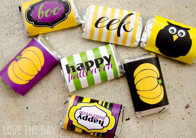 FREE Halloween Mini Candy Wrappers from Love The Day