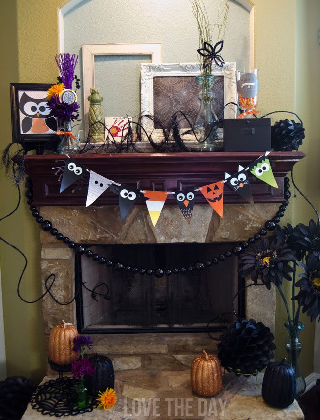 FREE Printable Halloween Characters Banner by Love The Day