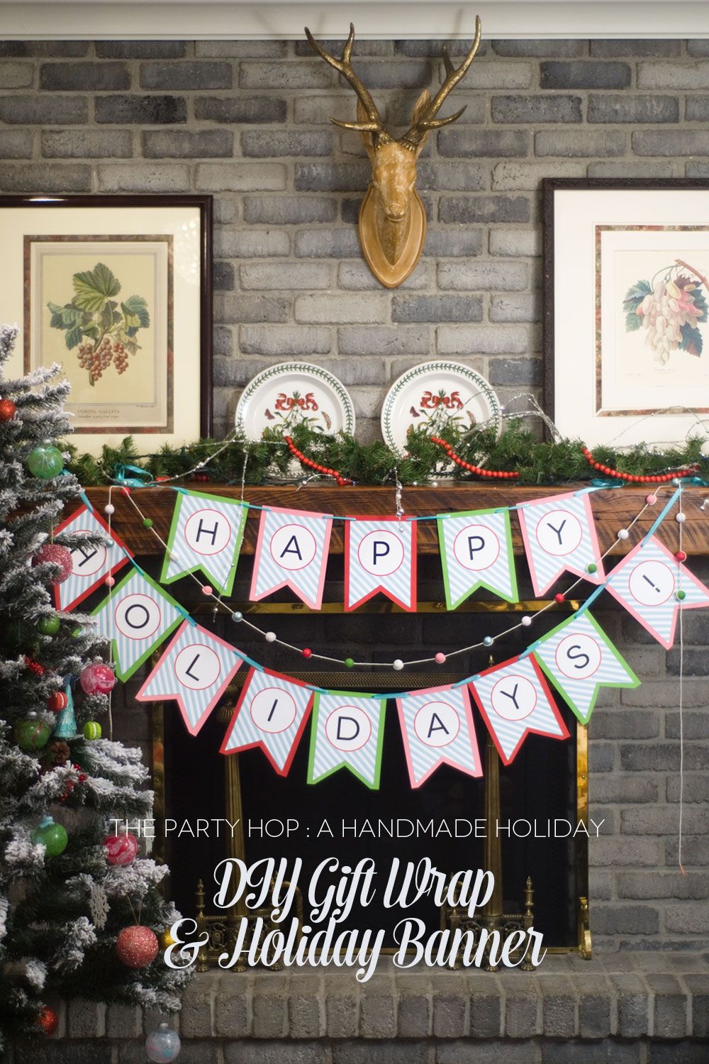 A Handmade Holiday Blog Hop:: DIY Holiday Banner by Paisley Petal Events