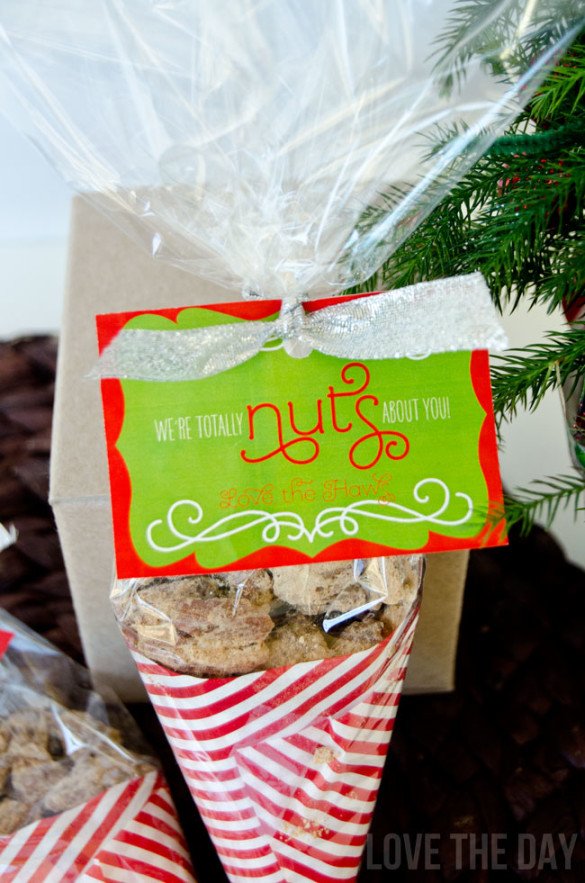 'Nuts About You' FREE Christmas Printable Tags
