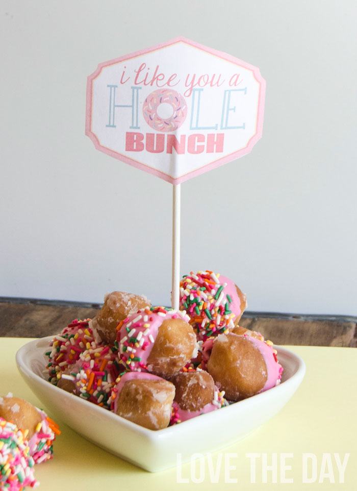 'I Like You A Hole Bunch' Donut Valentine FREE Printable