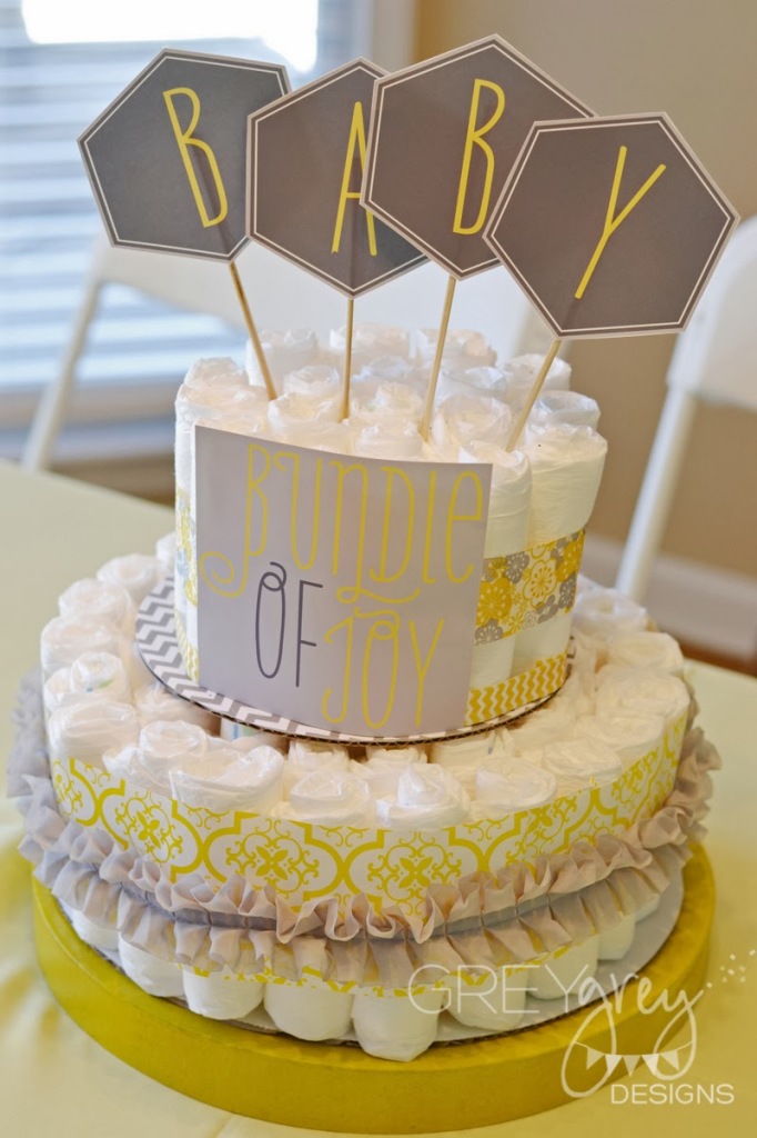 Yellow and Grey Baby Shower:: Bundle Of Joy by GreyGrey Design with Love The Day printables!