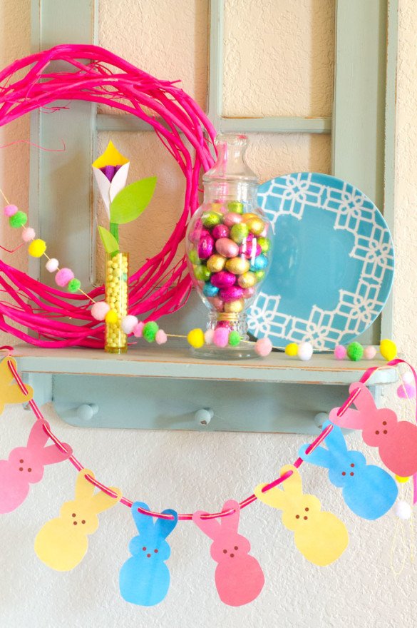 FREE Printable Peeps Garland by Love The Day