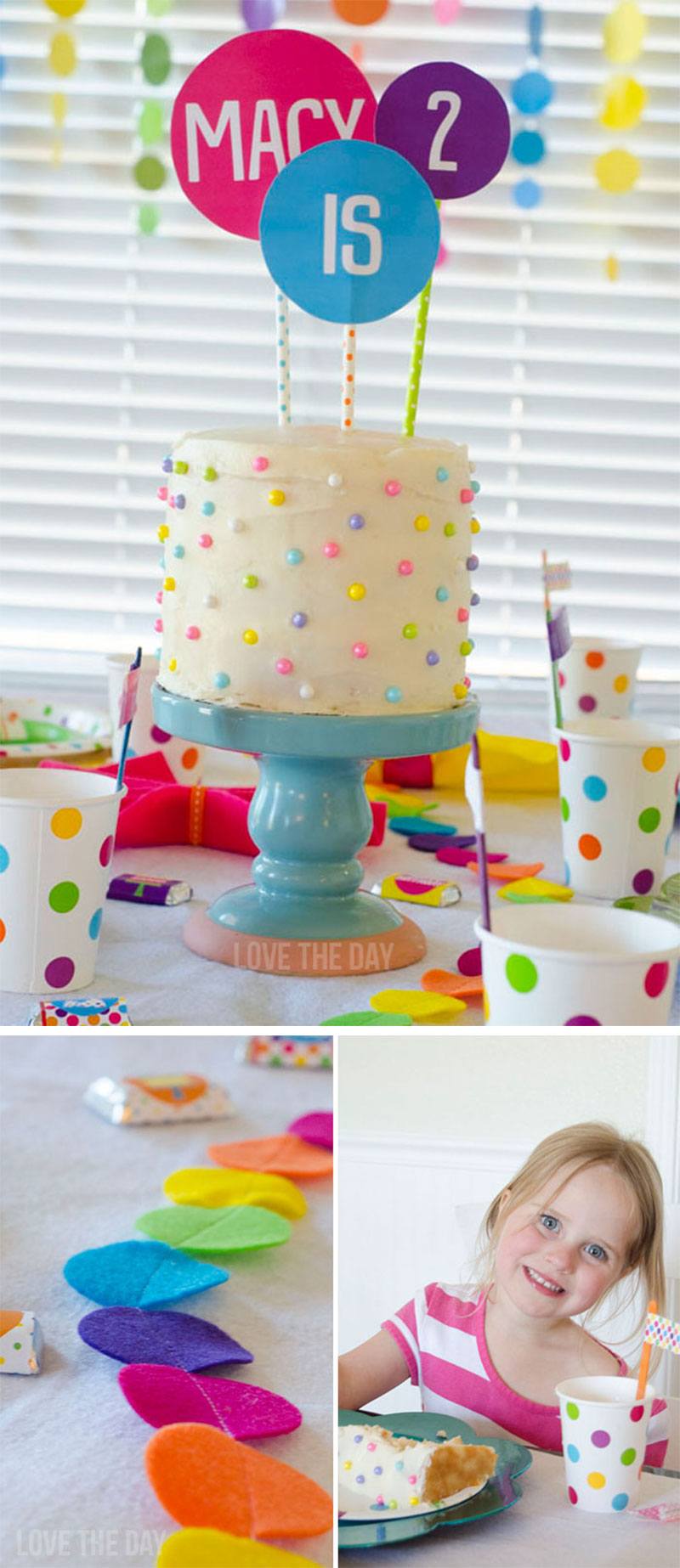 DIY Polka Dot Theme for Girls 1st Birthday Party Ideas by Lindi Haws of Love The Day