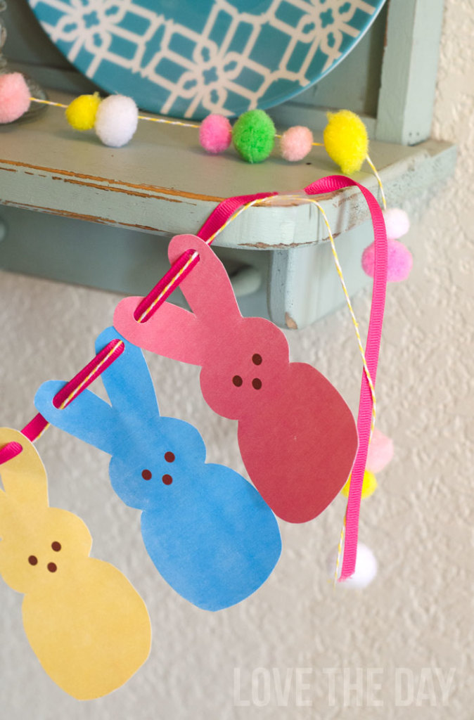 FREE Printable Peeps Garland by Love The Day