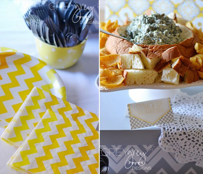 Yellow and Grey Baby Shower:: Bundle Of Joy by GreyGrey Design with Love The Day printables!