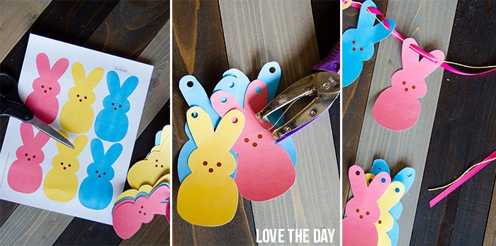 FREE Printable Peeps Garland by Love The Day