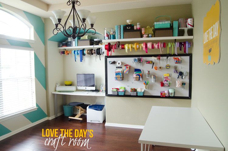 Craft Room Organization Ideas by Love The Day