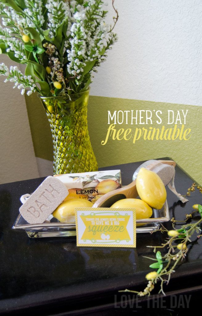 Homemade Mother's Day Gift Ideas:: FREE Printable by Love The Day
