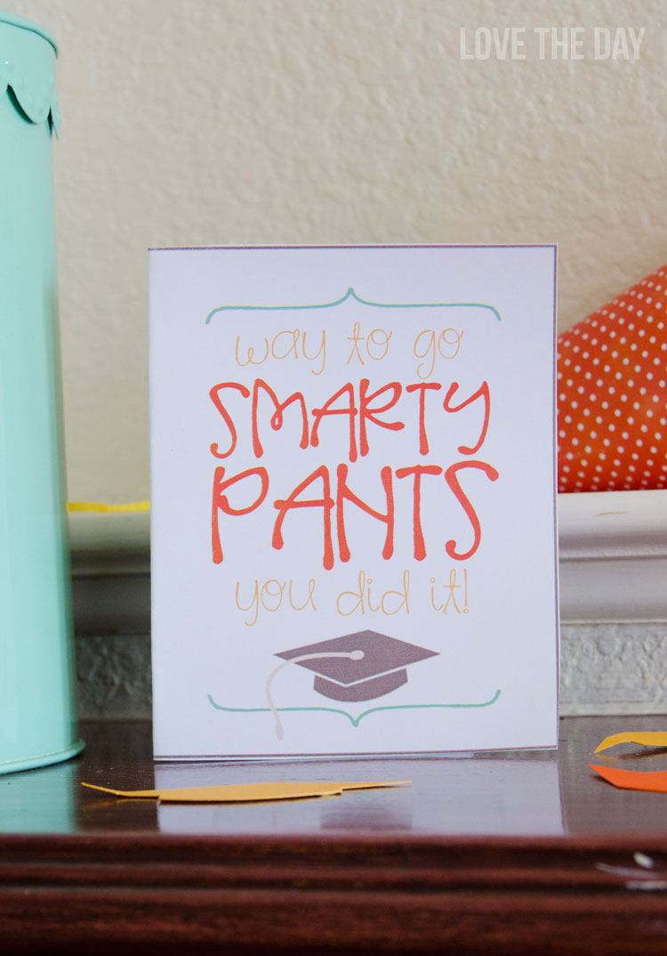Graduation Party Ideas:: FREE Printable Graduation Card by Love The Day