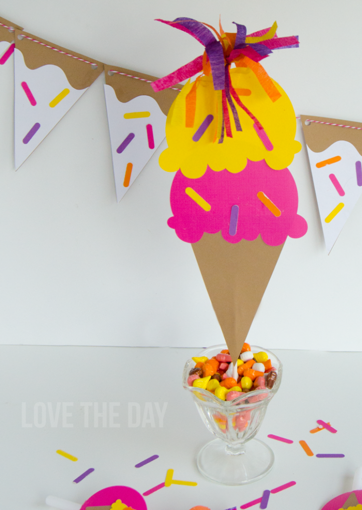Ice Cream Social with Cricut Explorer by Love The Day