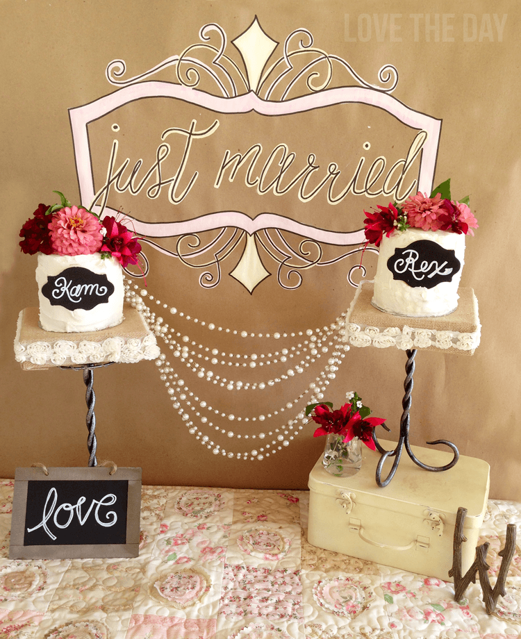 Rustic DIY Cake Stand by Love The Day for Michaels Makers