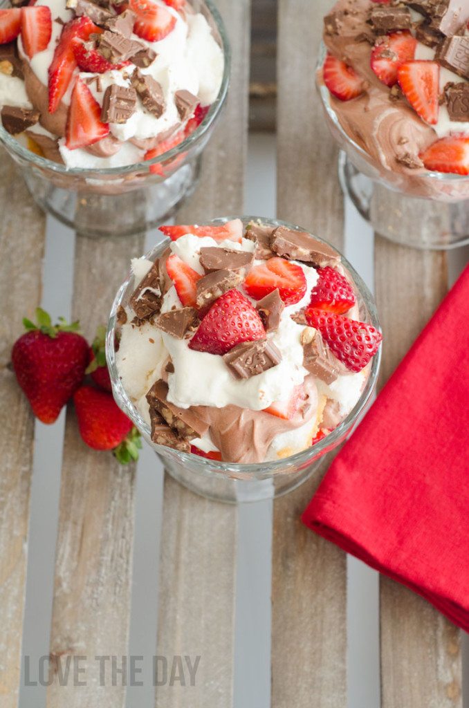 Strawberry & Chocolate Mousse Trifle by Love The Day