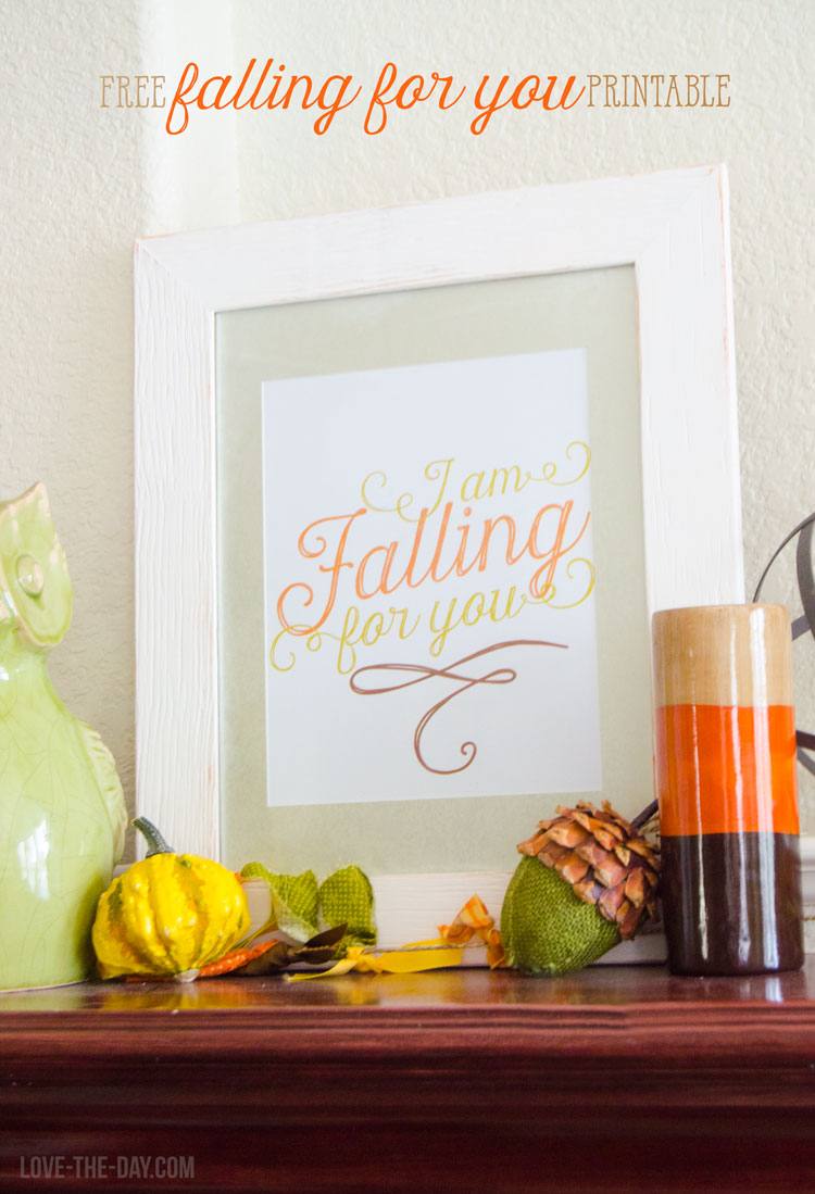 Free printable fall mantel decorations by love the day