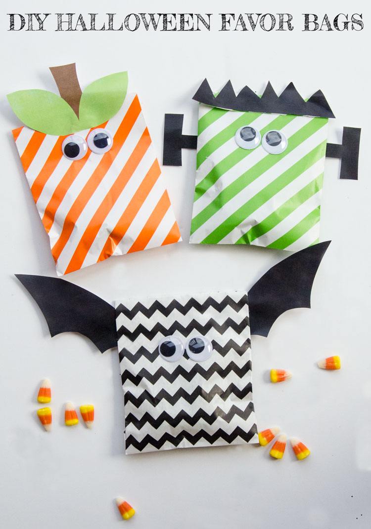 Diy halloween treat bags & free printable