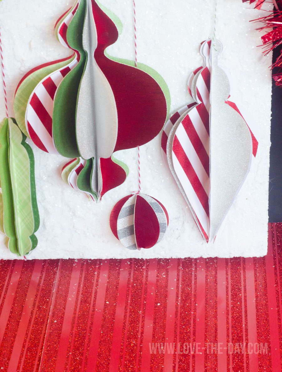 DIY Christmas Ornament Foam Sign by Love The Day