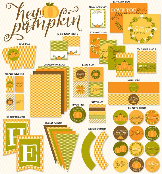 Hey Pumpkin Printable Bridal Shower by Love The Day