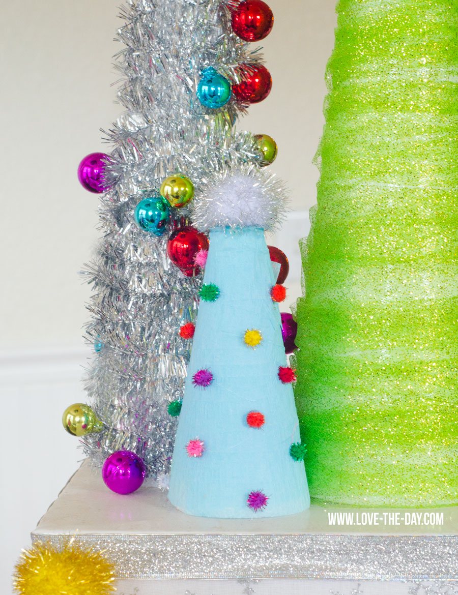 How To Decorate A Styrofoam Christmas Tree by Love The Day